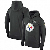 Men's Pittsburgh Steelers Anthracite Nike Crucial Catch Performance Hoodie,baseball caps,new era cap wholesale,wholesale hats